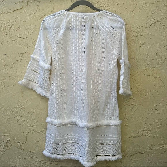 NWT Raga Arshi Embroidered Mini Beach Dress in white S - Picture 9 of 10